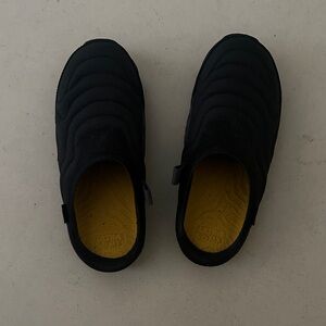 Teva Black Quilted Slippers